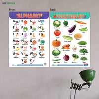 Alphabet & Vegetables Chart – A Fun & Engaging Learning Tool for Kids!