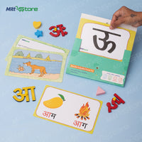 Hindi Flash Card - Story Cards (4) Swarmala – Swar Learning Set for Kids