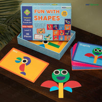 Shape Puzzle Level 2 - Tangram Inspired Pattern Building Set for Kids