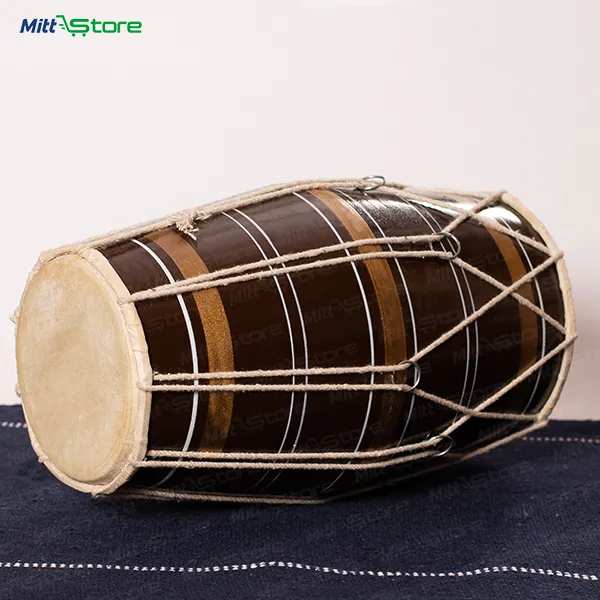 Brown Baby Dholak – Traditional Musical Toy Drum for Toddlers