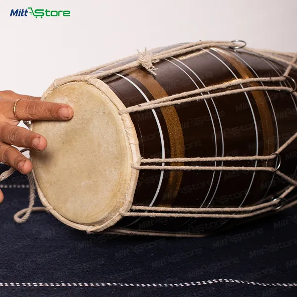 Brown Baby Dholak – Traditional Musical Toy Drum for Toddlers