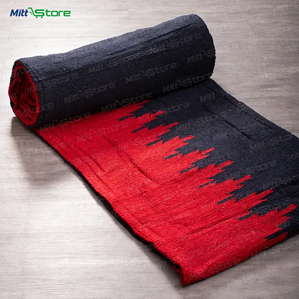 Red & Blue Striped Dari – Large 9x12 Feet Traditional Floor Rug / floor mat / carpet