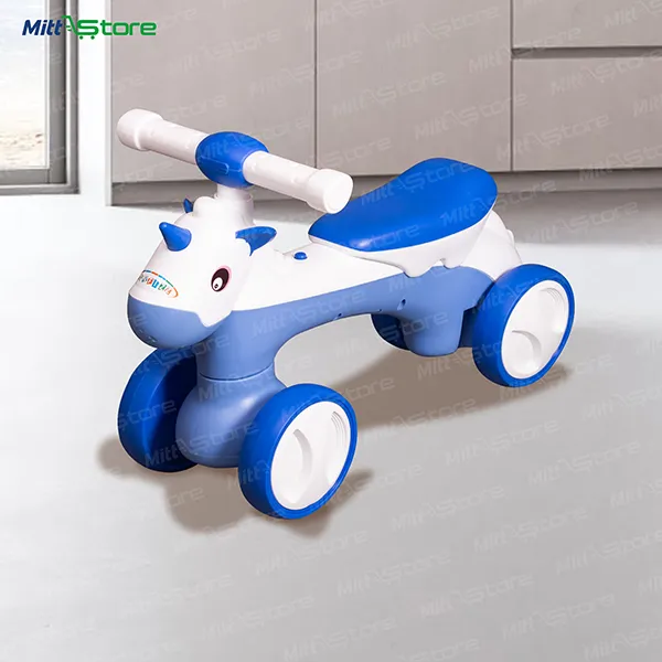Unicorn Ride-On for Kids in blue color –  With Lights & Music | Indoor & Outdoor Use