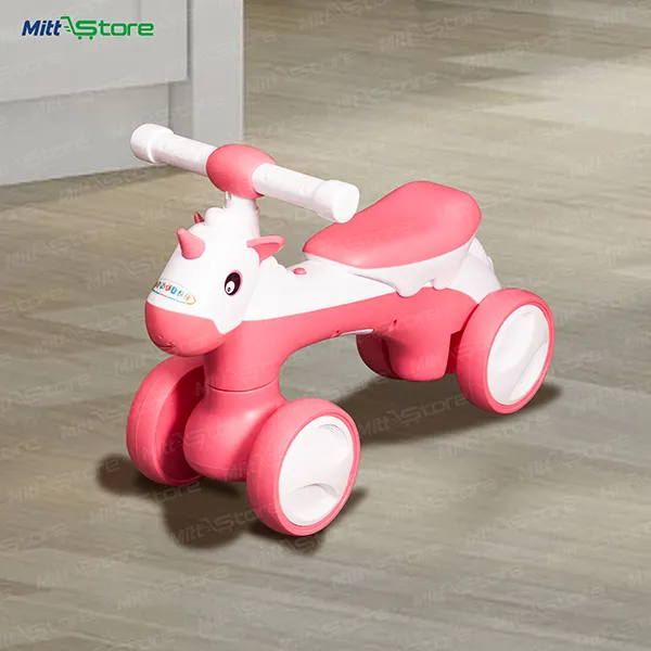 Unicorn Ride-On for Kids in pink color –  With Lights & Music | Indoor & Outdoor Use