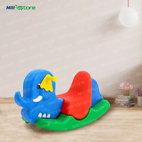 Blue Elephant Rocker – Colorful Outdoor Rocking Toy for Toddlers