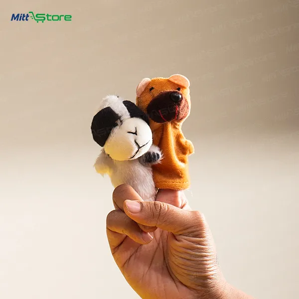 Animal and Bird Finger Puppets – Set of 10 Soft Fabric Toys for Storytelling & Learning