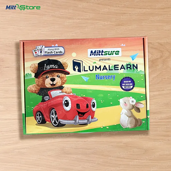Mittsure LumaLearn Nursery Box | Foundational Learning Kit for Ages 3–4 (Excludes Hindi Books)