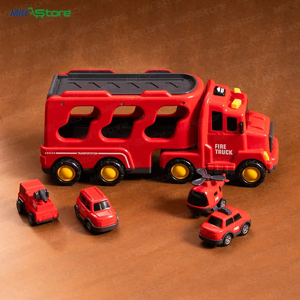 5-in-1 Fire Truck Toy Set with Lights & Sound
