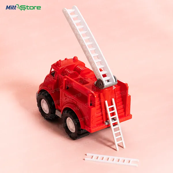 Fire Truck Toy For Kids, Push-Go Fire Engine with Lights, Sound 