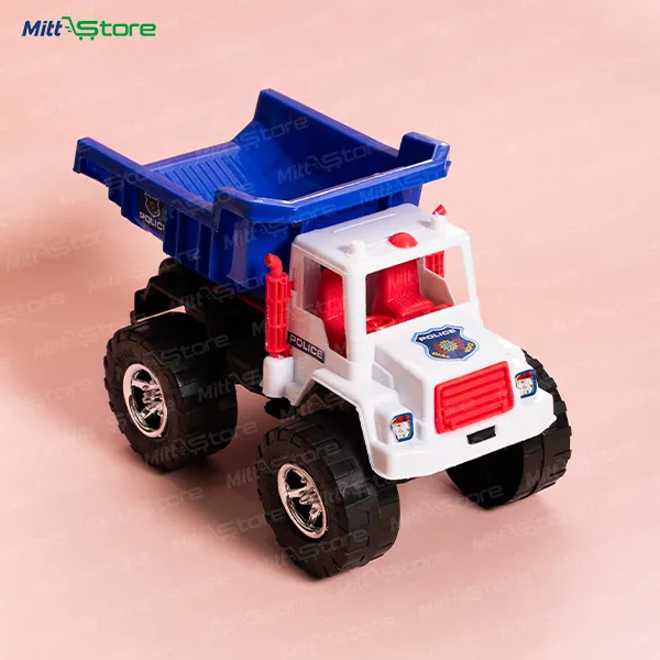 Plastic Police Vehicle – Friction-Powered Action Toy for Kids