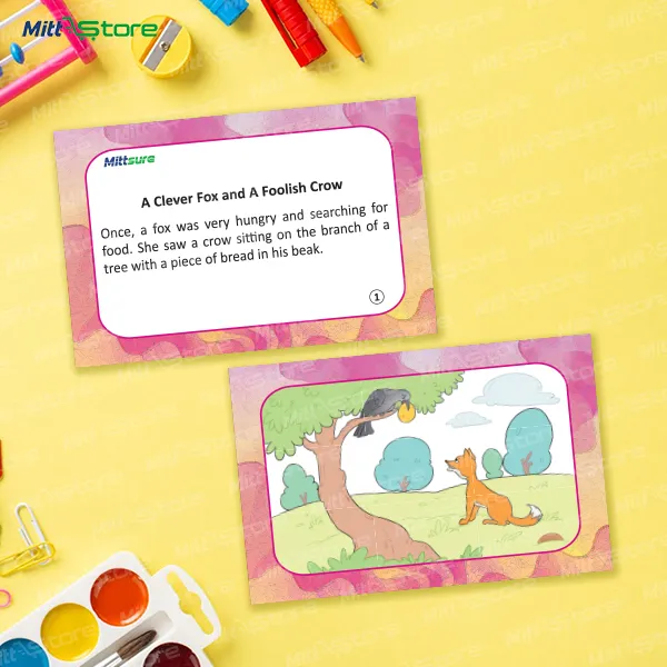 Story Flashcards – 4 English Stories in 23 Cards for Imaginative Learning