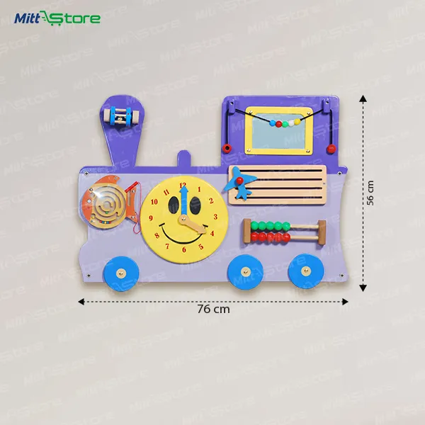Train Busy Board – Engaging Activity Board for Kids’ Motor Skill Development