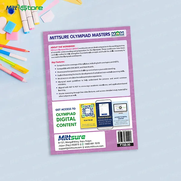 Mittsure Olympiad Masters (MOM) workbooks class 4: Science