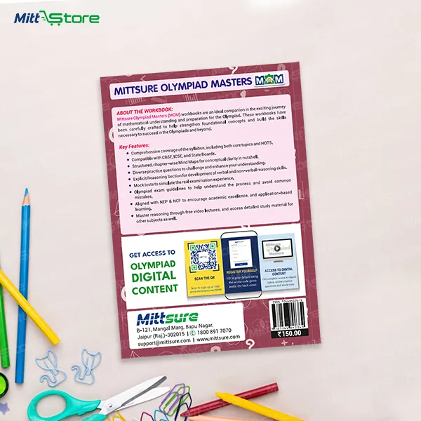 Mittsure Olympiad Masters (MOM) workbooks class 5: Mathematics