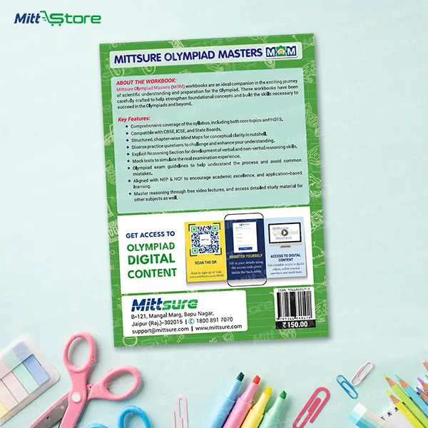 Mittsure Olympiad Masters (MOM) workbooks class 6: Science