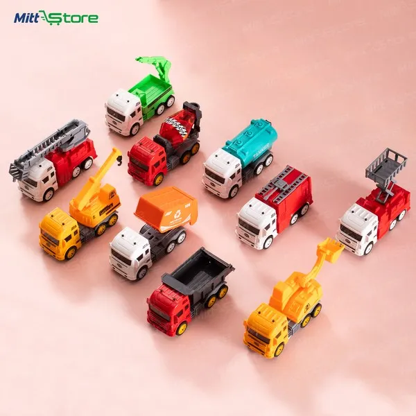 Construction & Utility Truck Set – 12 Piece Toy for Kids