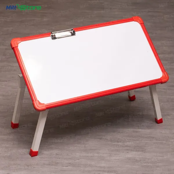 Foldable Study Table For Kids with Whiteboard Top, Clipboard Clip & Adjustable Inclination | Multipurpose Kids & Adults Desk