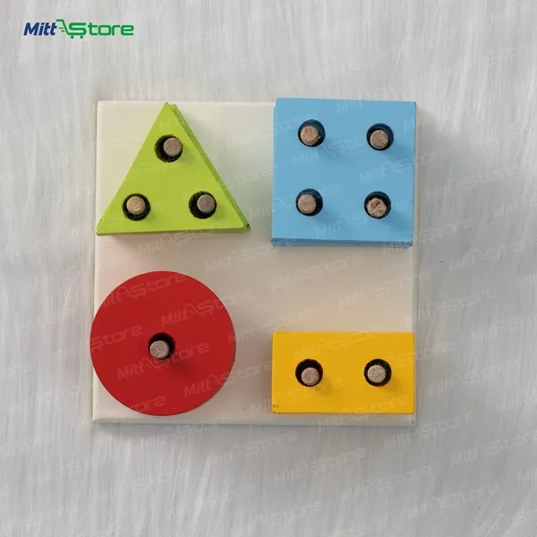 Shape Sorter Board with String – A Fun Way to Learn Shapes & Colors