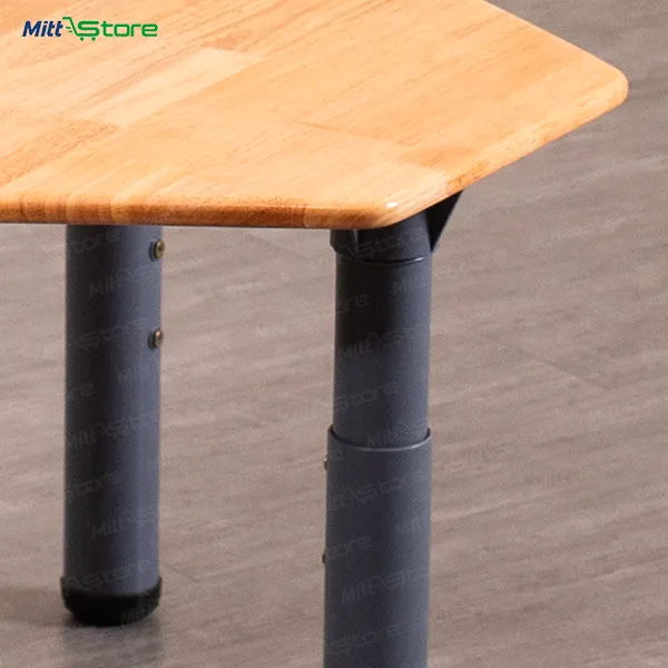 Wooden Triangular Adjustable Height Activity Table for Kids