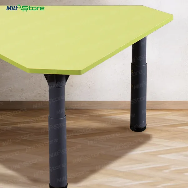 Adjustable Height Kids Green Activity Table – Bright & Durable Modular Design