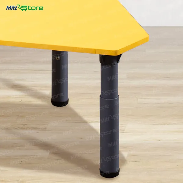 Bright Yellow Kids Learning & Craft Table with Adjustable Height