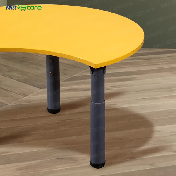 Creative Shaped Table for Preschool Classrooms - Yellow color