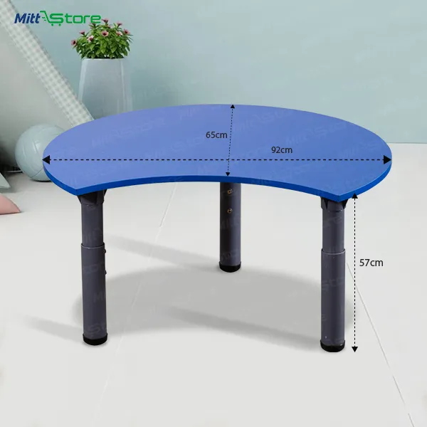 Vibrant Blue Activity Table for Kids with Adjustable height