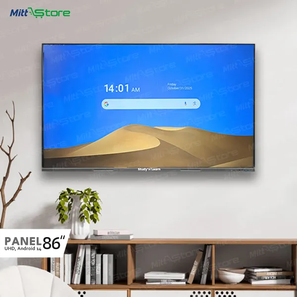 86" UHD interactive display with powerful audio, Android 14 and extensive I/O
