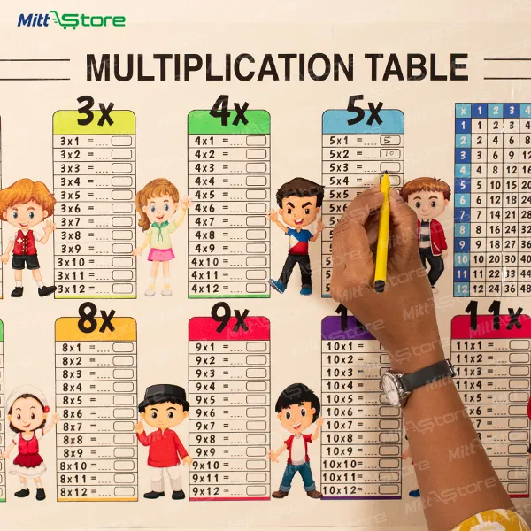 Reusable Table Chart | 1-12 Practice Activity Sheet for Kids