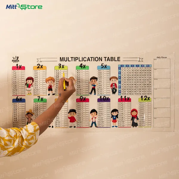 Reusable Table Chart | 1-12 Practice Activity Sheet for Kids