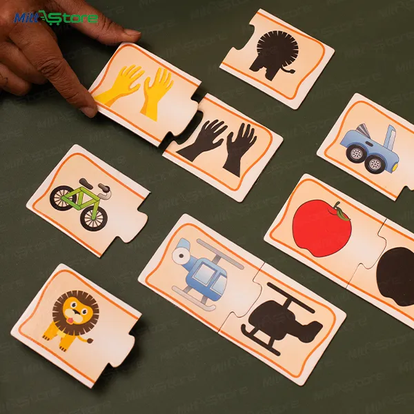 Shadow Matching Self-Correcting Puzzle for Kids – Early Learning Educational Toy (Ages 3–7)