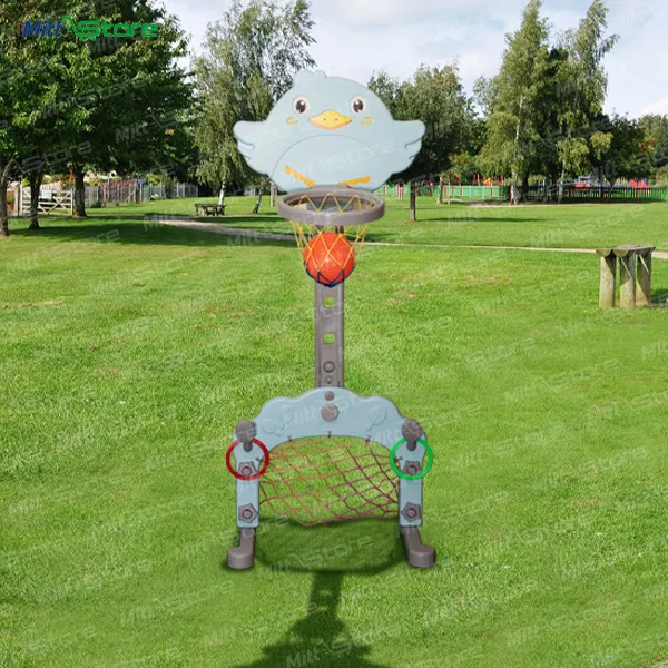 Bluebird 3-in-1 Adjustable Kids Sports Set – Basketball Hoop, Ring Game & Football Goal, Indoor-Outdoor Play