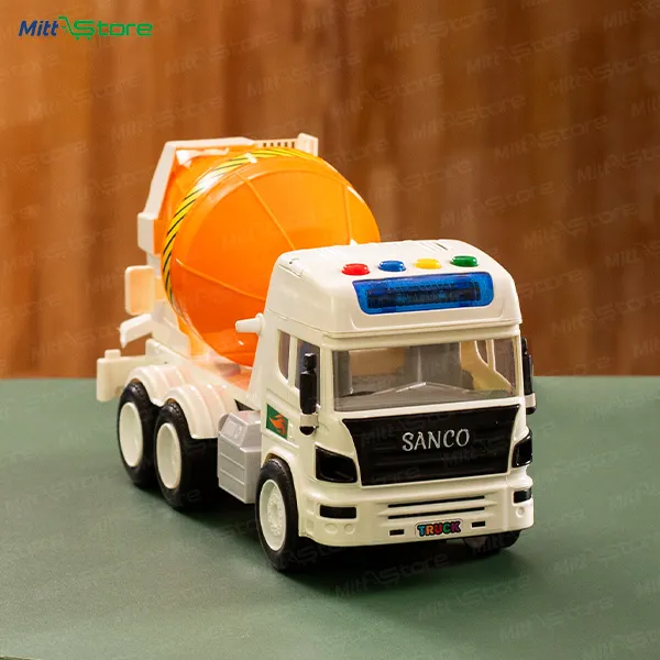 Colorful Cement Mixer Truck Toy For Kids – Construction Vehicle
