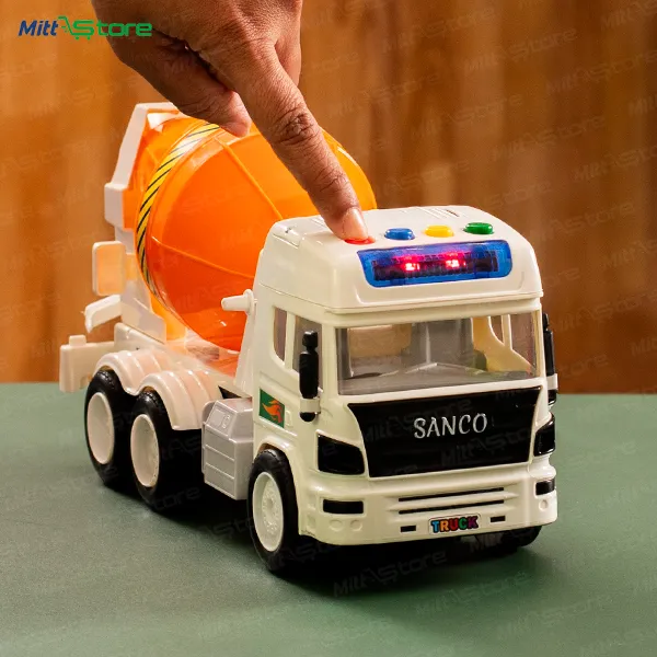 Colorful Cement Mixer Truck Toy For Kids – Construction Vehicle
