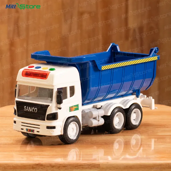 Large Blue Tipper Truck Toy – Heavy Duty Construction Toy For Kids