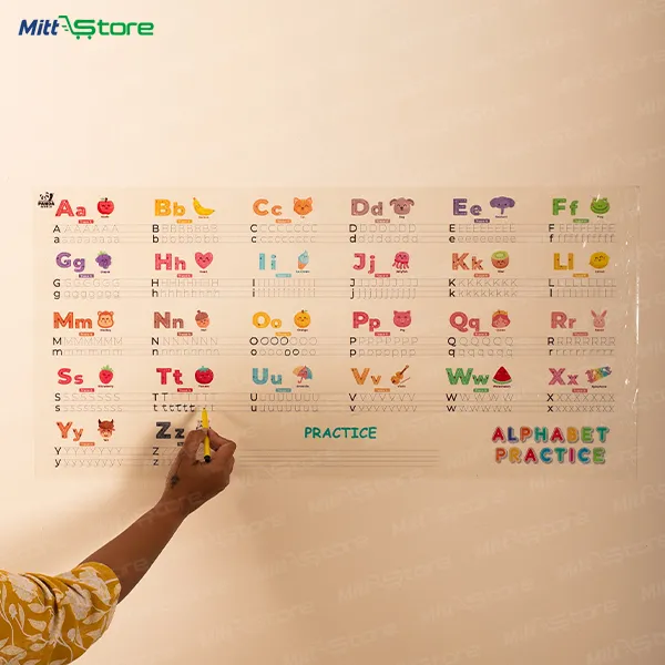 Alphabet Practice Writing Chart for Kids