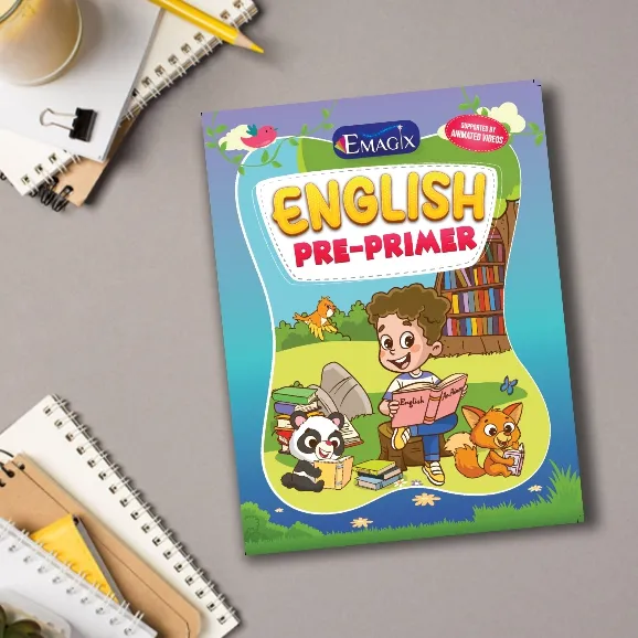 Emagix English Pre-Primer – LKG Reading Book by Mittsure