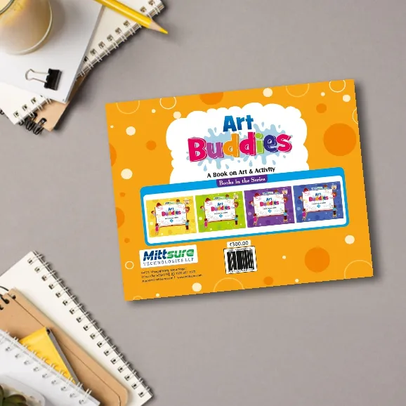 Class 5 Art Buddies | Drawing & Activity Book | Size 23×36 cm