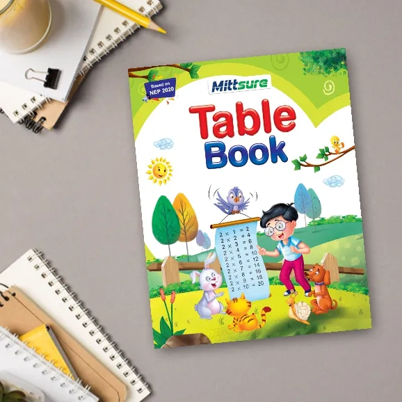 UKG Table Book | Multiplication Tables Learning Book | Size 23×36 cm