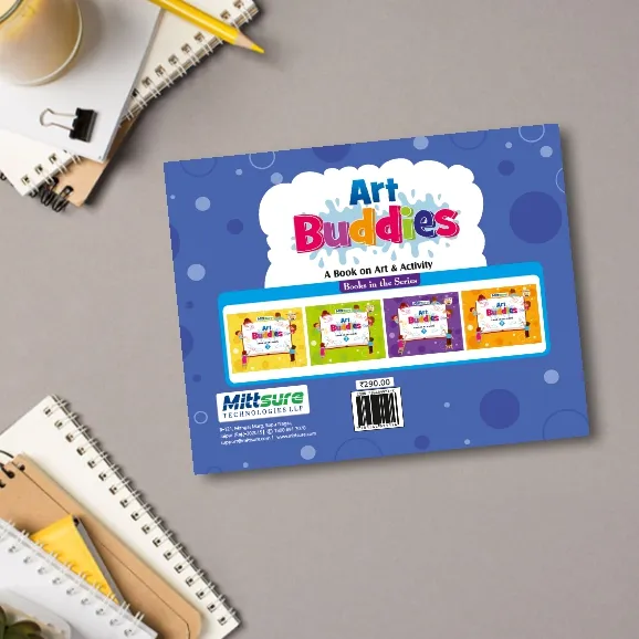 Class 4 Art Buddies | Drawing & Activity Book | Size 23×36 cm