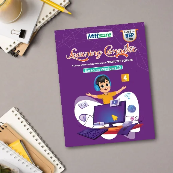 Class 4 Learning Computer | Computer Education Book | Size 23×36 cm