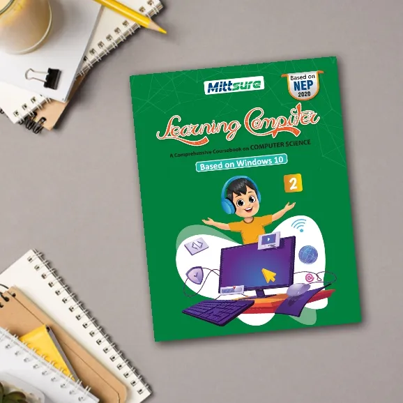 Class 2 Learning Computer | Basic Computer Education Book | Size 23×36 cm