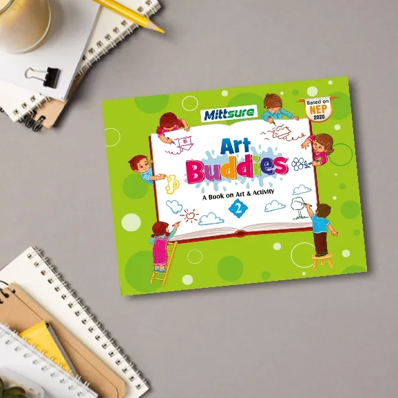 Class 2 Art Buddies | Drawing & Activity Book | Size 23×36 cm