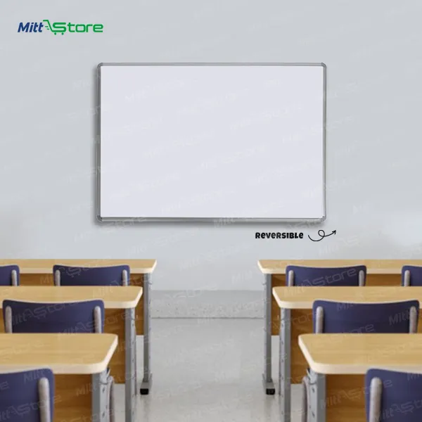 Reversible Non-Magnetic & Chalk Writing Board for Kids 4x3feet | Dual-Sided Learning Board