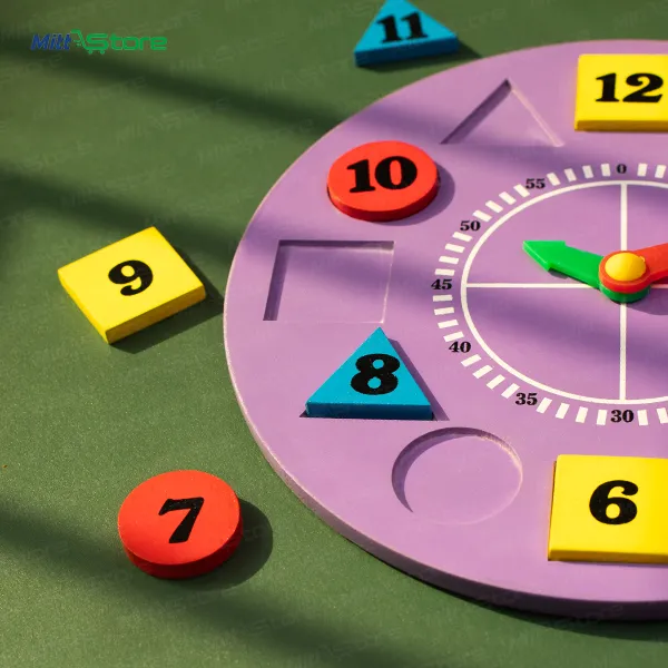 Wooden Shape Sorting Clock | Learn Shapes and Time in One Puzzle