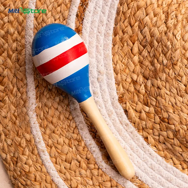 Wooden Maracas Rattle for Kids | Colorful Kids Shaker Toy