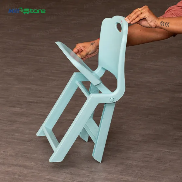 Ergonomic Pastel Blue Folding Activity Chair for Toddlers & Kids