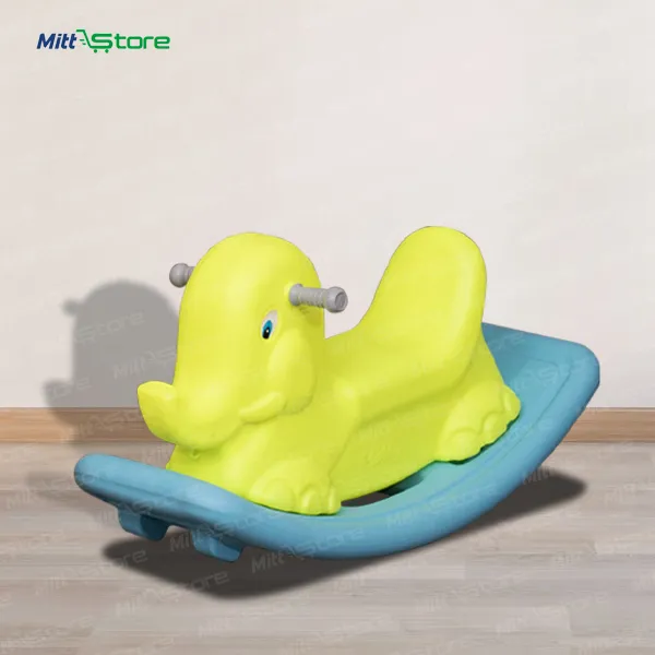 Neon Green Elephant Rocking Toy for Toddlers | Rocker Ride-On for Babies 1-3 Years