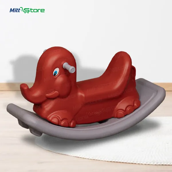 Red Elephant Rocking Toy for Toddlers | Educational Ride-On Rocker for 1–3 Years