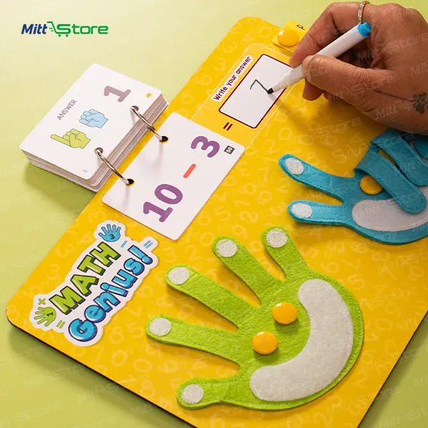 Math Genius Finger Counting Toy | Educational Addition Subtraction Board | Learn Numbers & Basic Math for Preschool Kids